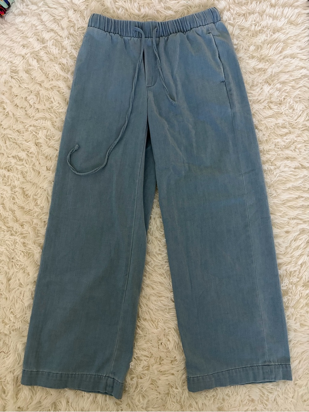 American Eagle Light Blue Elastic Waist Pants